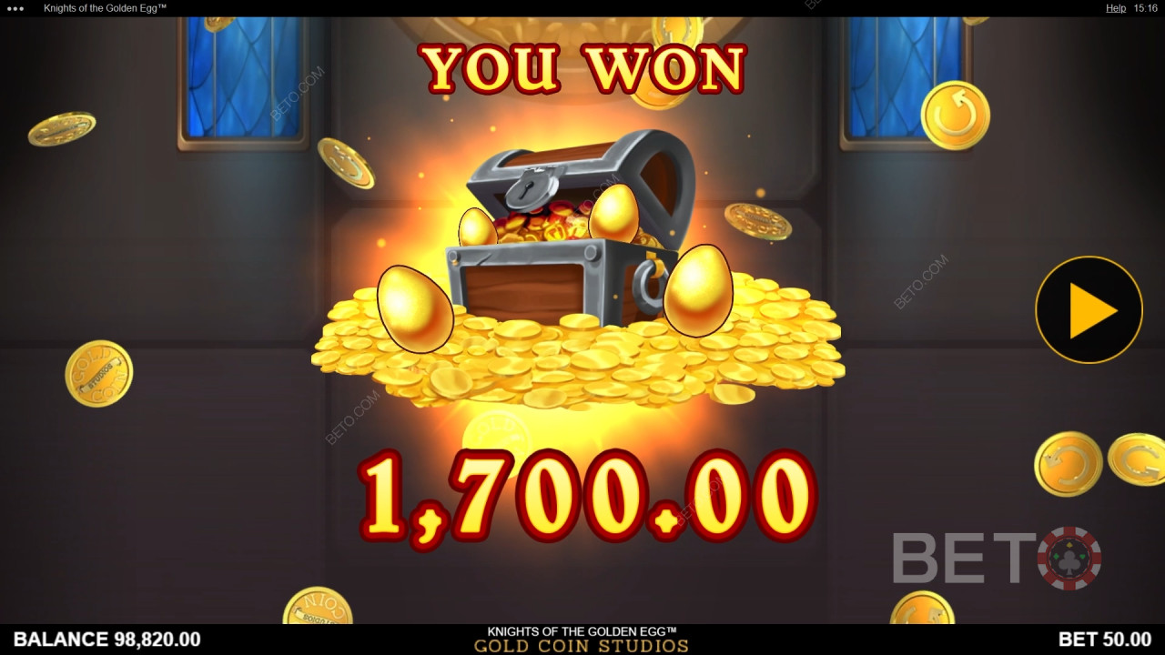 BETO Slots 評測《金蛋騎士》