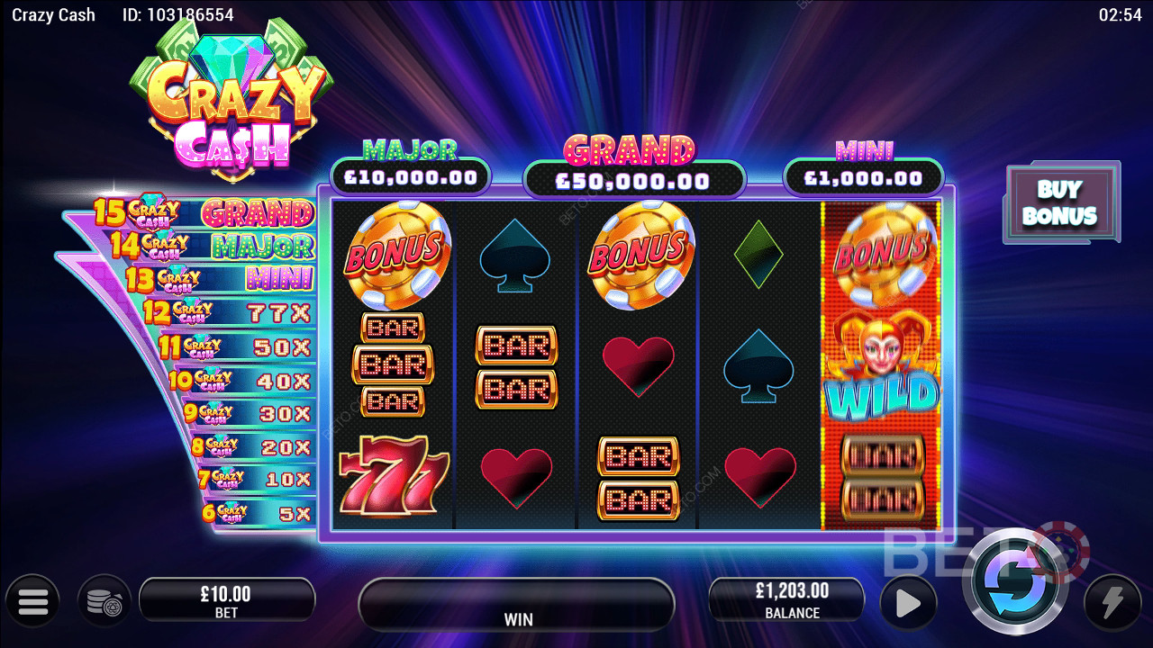 BETO Slots 的 Crazy Cash 評論