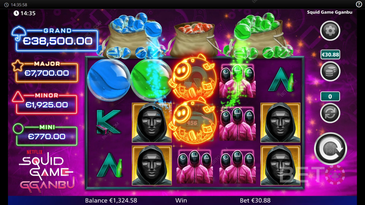 BETO Slots 評測：魷魚遊戲 Gganbu