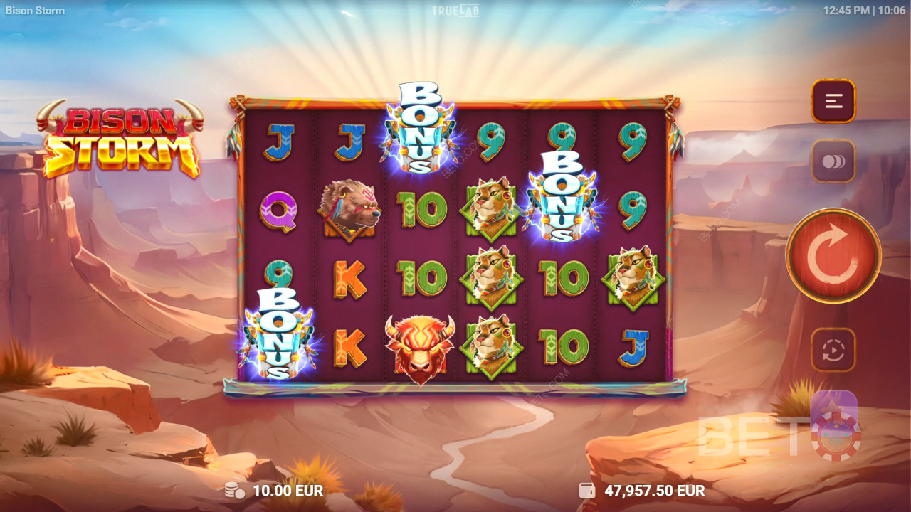 BETO Slots 評測：Bison Storm