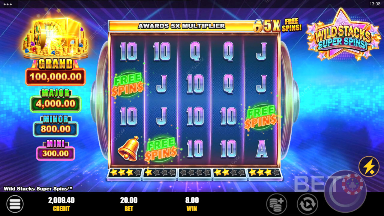 BETO Slots 評測：Wild Stacks Super Spins