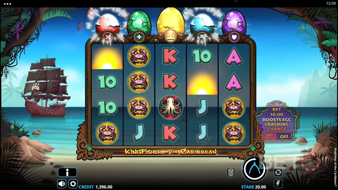 BETO Slots 評論：加勒比翠鳥