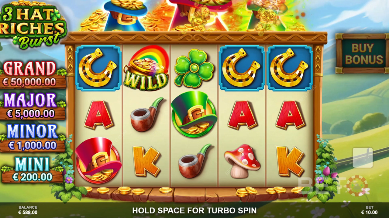 BETO Slots 評測：3 Hat Riches Burst