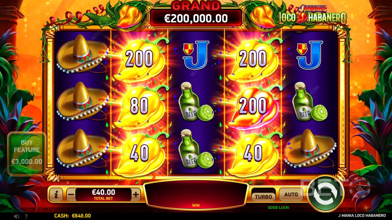 BETO Slots 評論 J Mania Loco Habanero