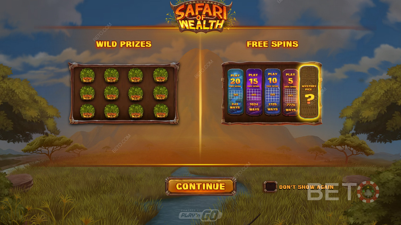 在 Safari of Wealth 老虎機中通過 Wild Prizes 和 Free Spins 獲得巨大的勝利