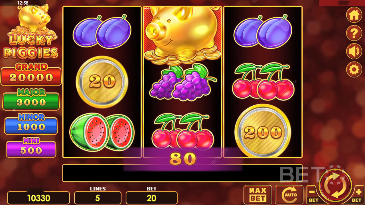 BETO Slots 對 Lucky Piggies 的評價
