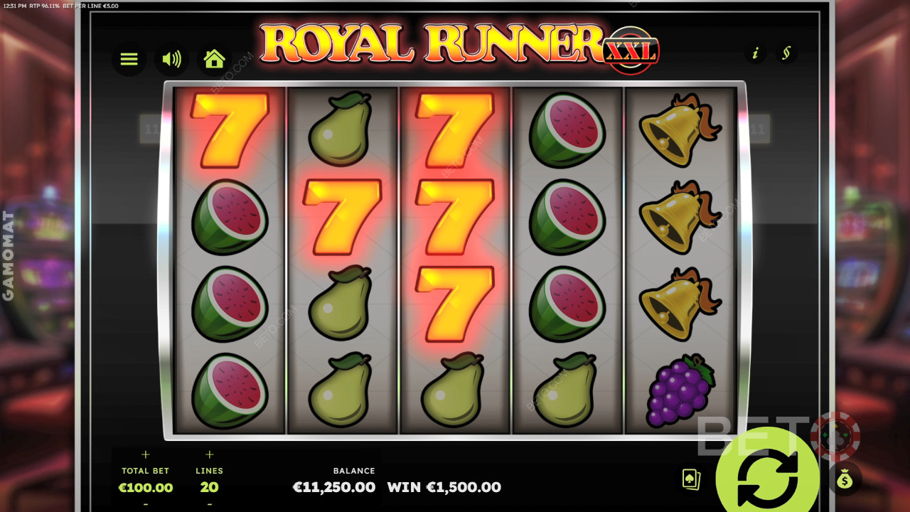 BETO Slots 評測：Royal Runner XXL