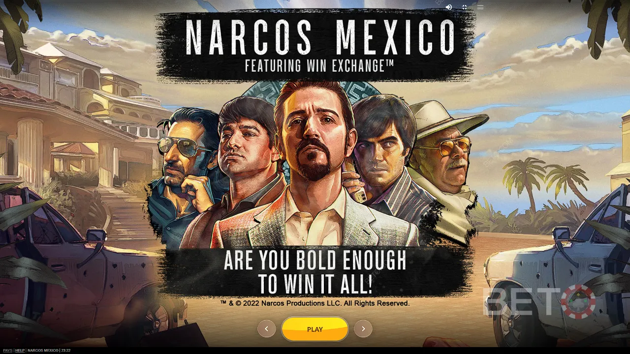 Narcos Mexico 視頻老虎機的遊戲玩法