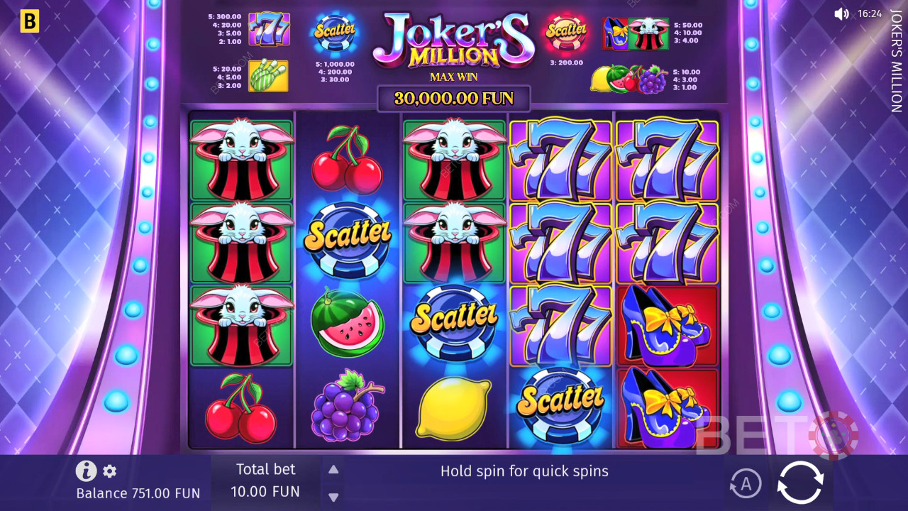 BETO Slots 評測：Joker’s Million