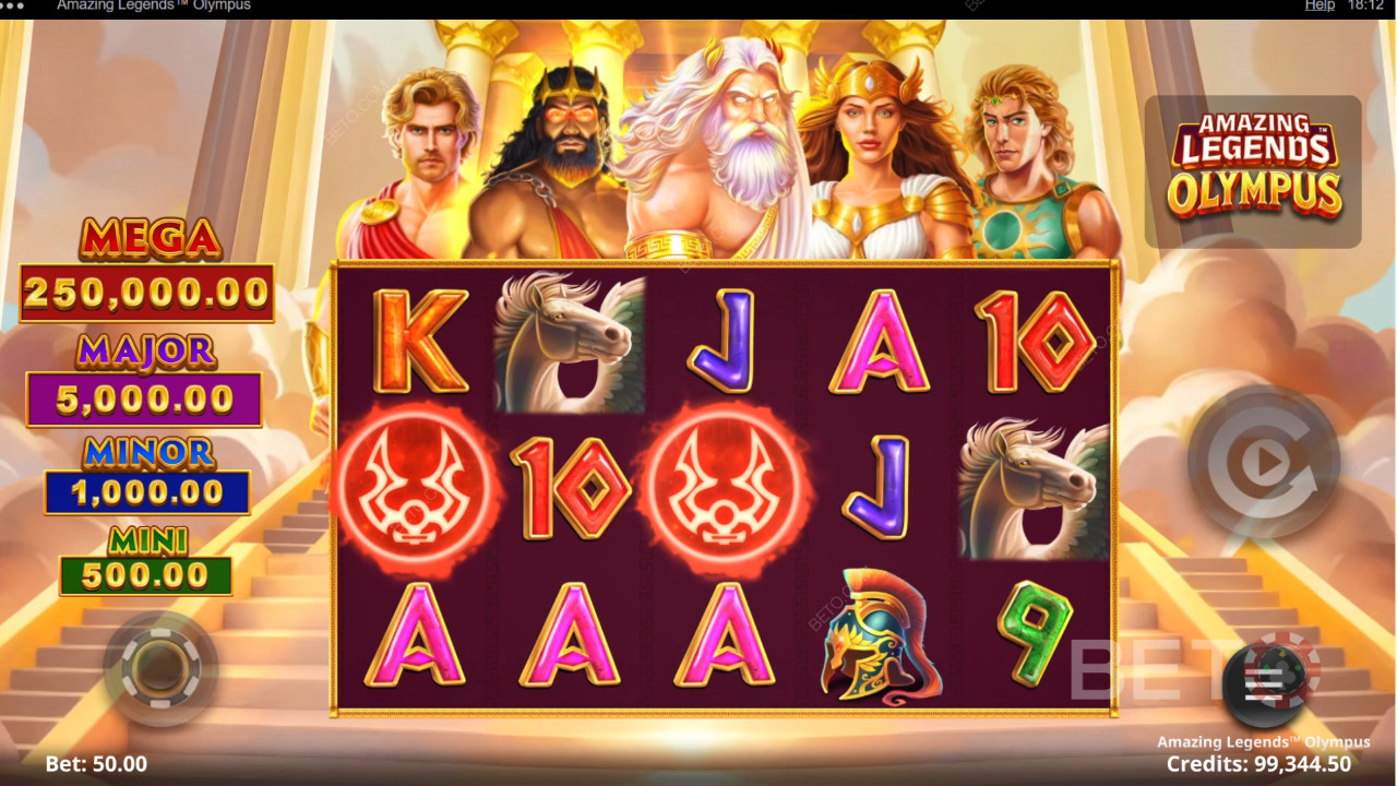 BETO Slots 評測《Amazing Legends Olympus》
