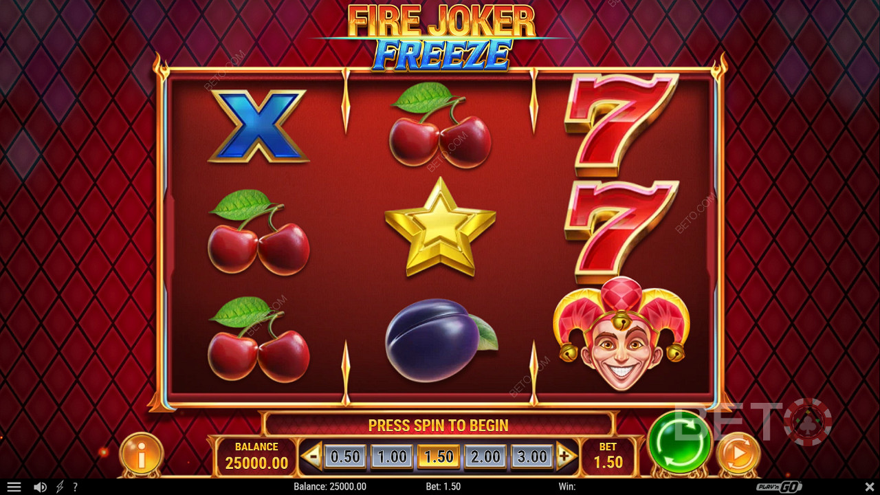 在Fire Joker Freeze 老虎機中享受經典佈局和現代功能的樂趣