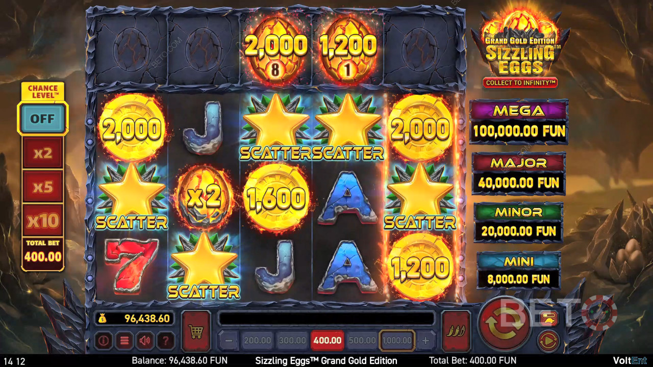 BETO Slots 評測：Sizzling Eggs Grand Gold Edition