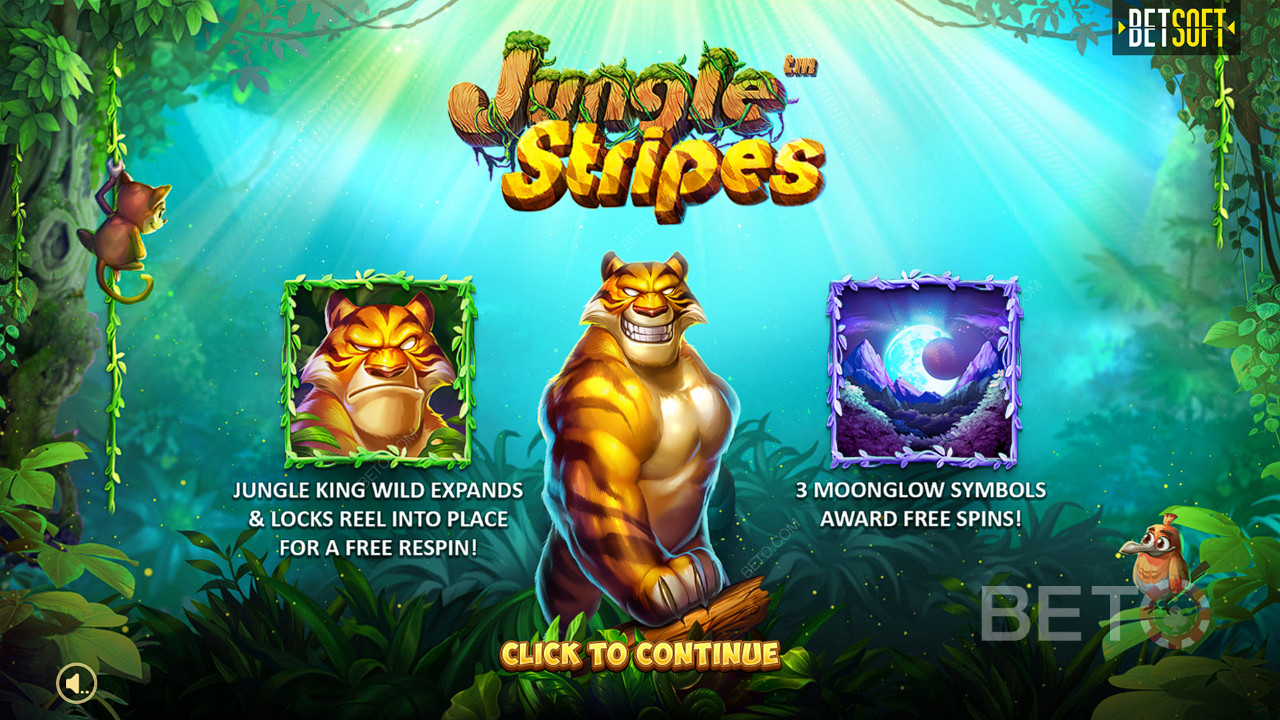 在 Jungle Stripes 老虎機中享受 Expanding Wilds、Respins 和 Free Spins