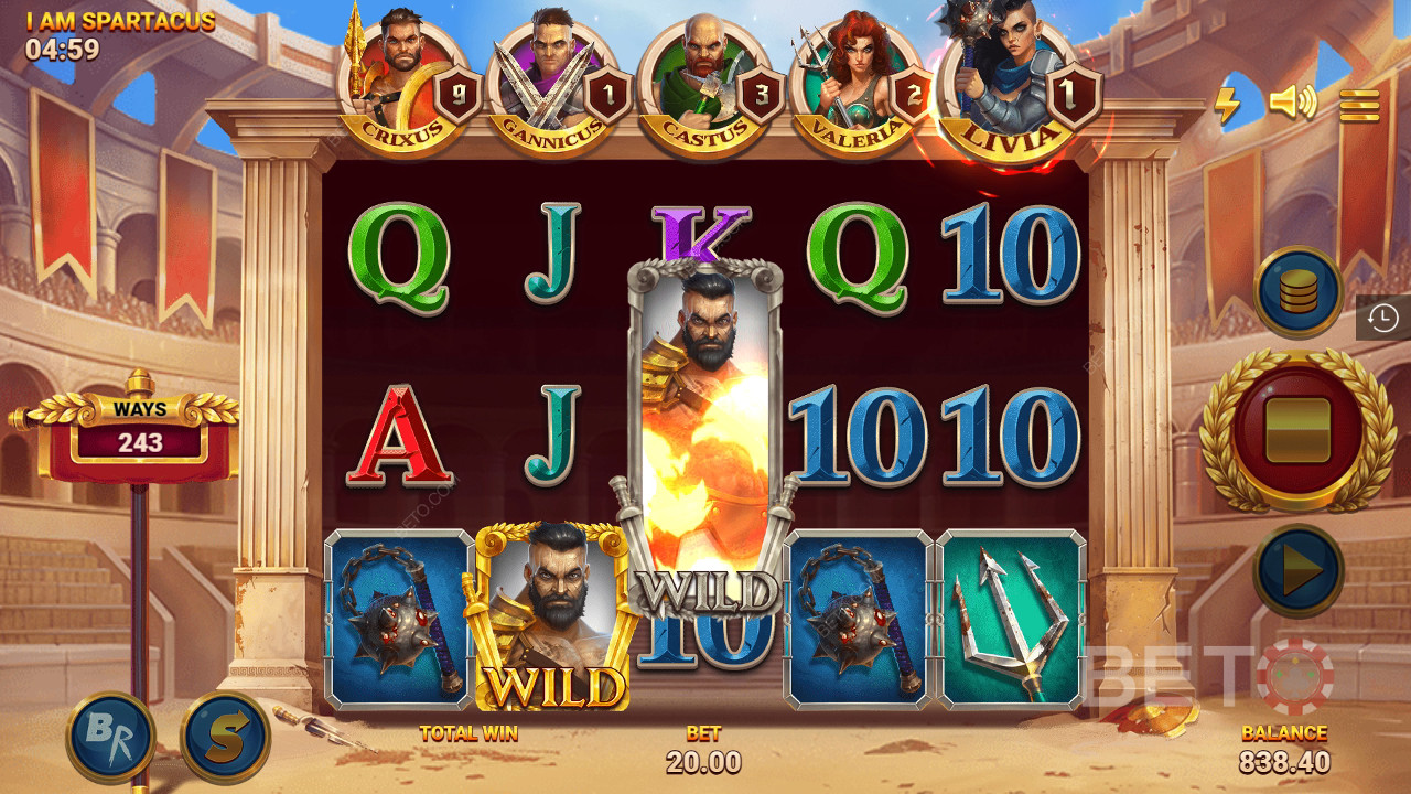 BETO Slots 評測：我是斯巴達克斯