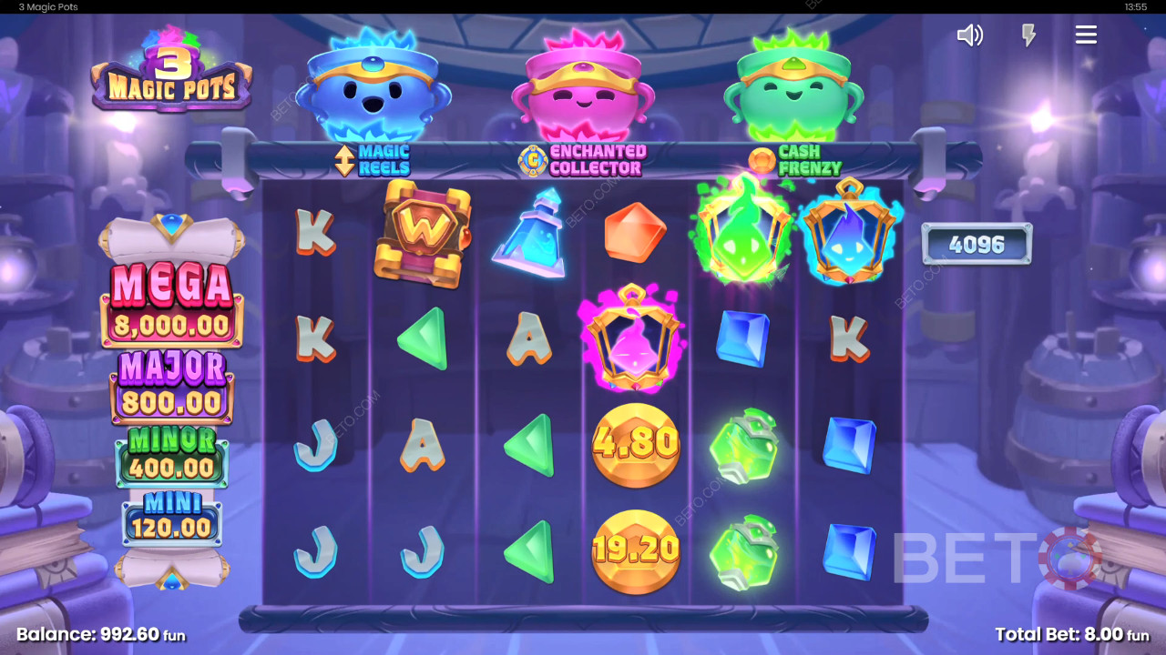 BETO Slots 對 3 Magic Pots 的評價