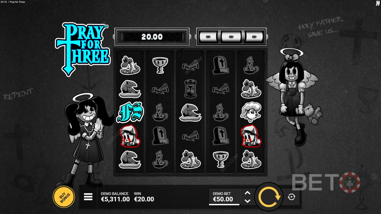 Hacksaw Gaming出品的《Pray For Three》中的獎勵功能詳解