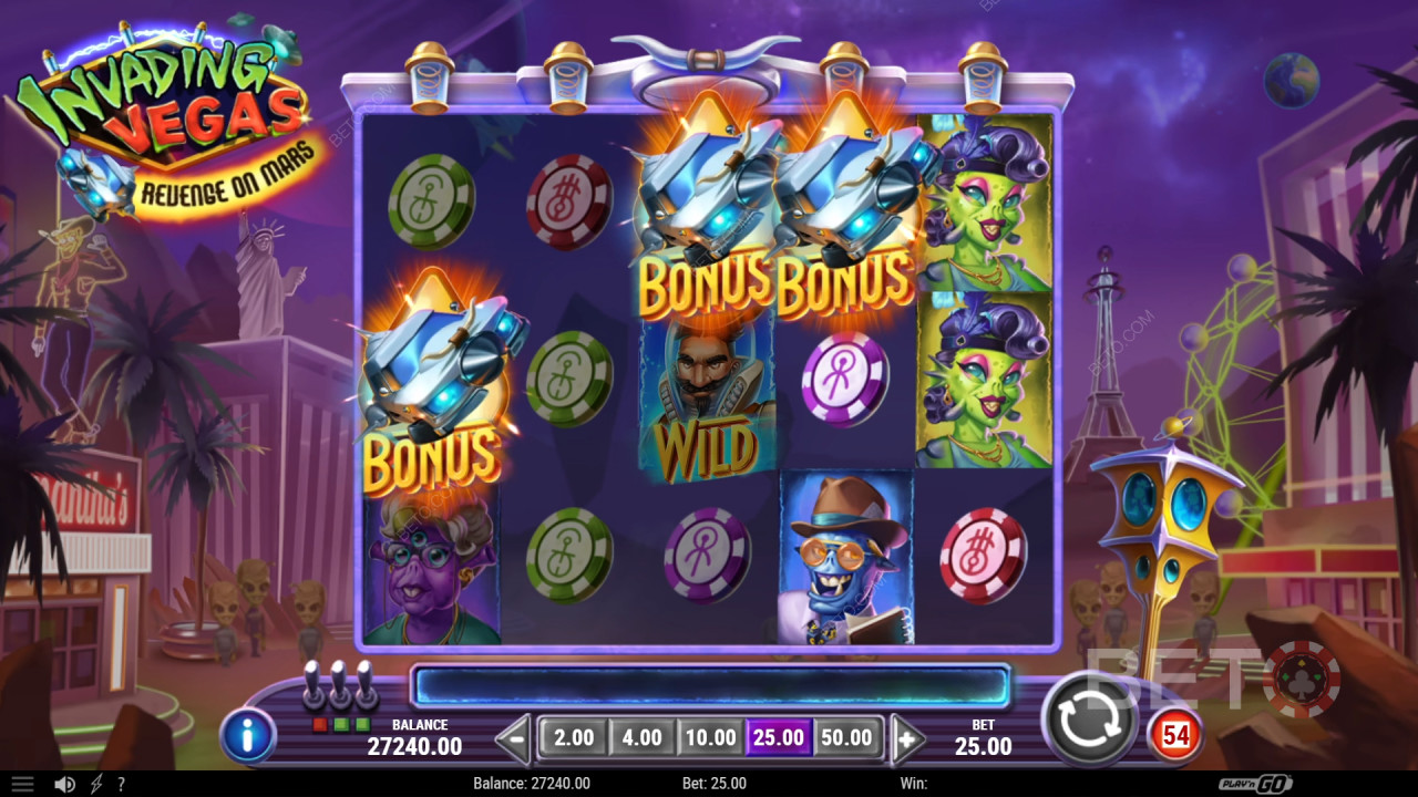 BETO Slots 的《入侵拉斯維加斯：火星復仇》評測