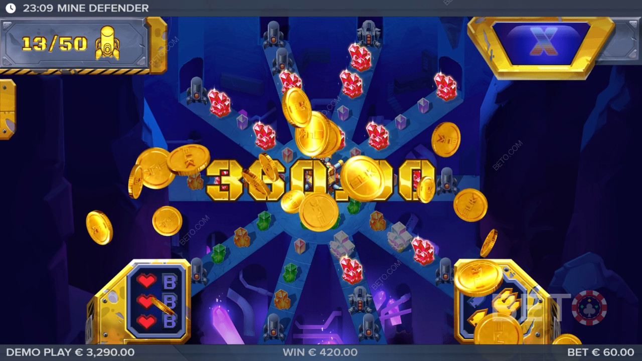 BETO Slots 的《地雷防禦者》評測
