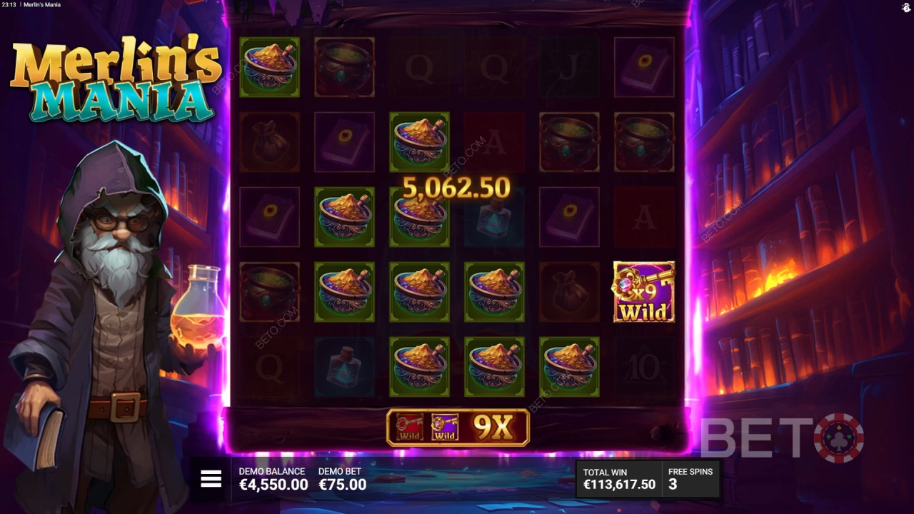 Bullshark Games 出品的《梅林的狂熱》中的獎勵功能詳解
