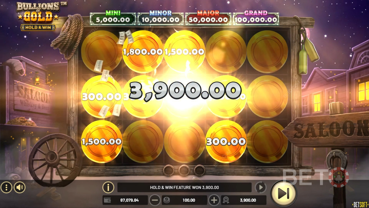 在「金​​條線上老虎機」遊戲中贏取 5000 倍投注額！