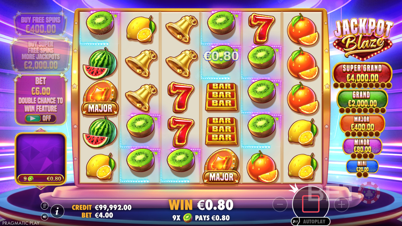 如何玩Pragmatic Play的 Jackpot Blaze