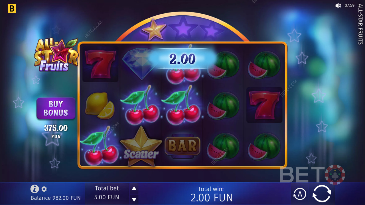 如何玩BGAMING的《全明星水果》