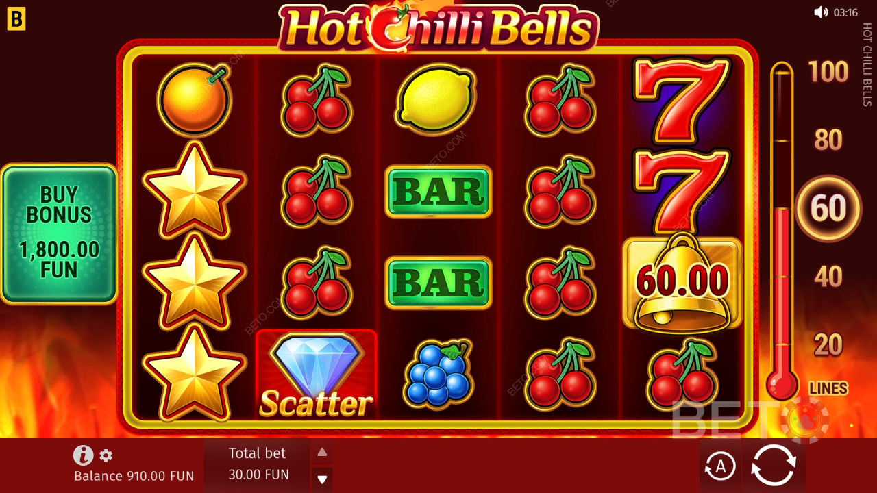 如何玩 BGaming 的 Hot Chilli Bells