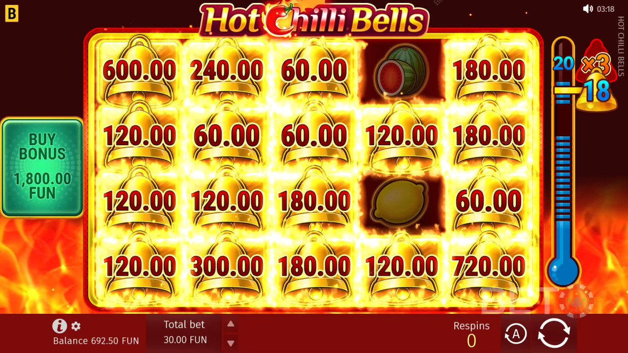 BETO Slots 的 Hot Chilli Bells 評測