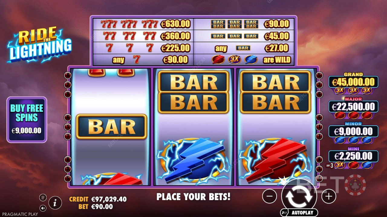 如何玩Pragmatic Play的《Ride the Lightning》
