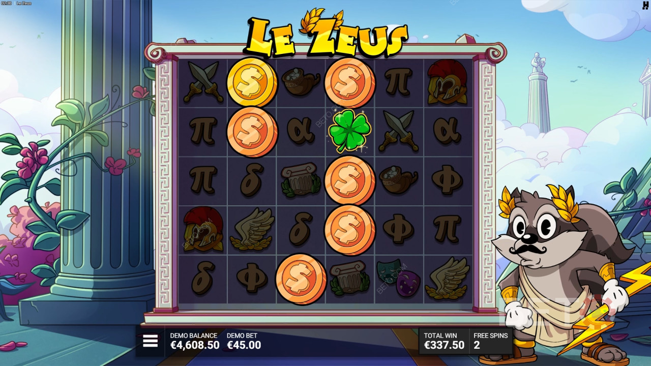 如何玩Hacksaw Gaming的《Le Zeus》