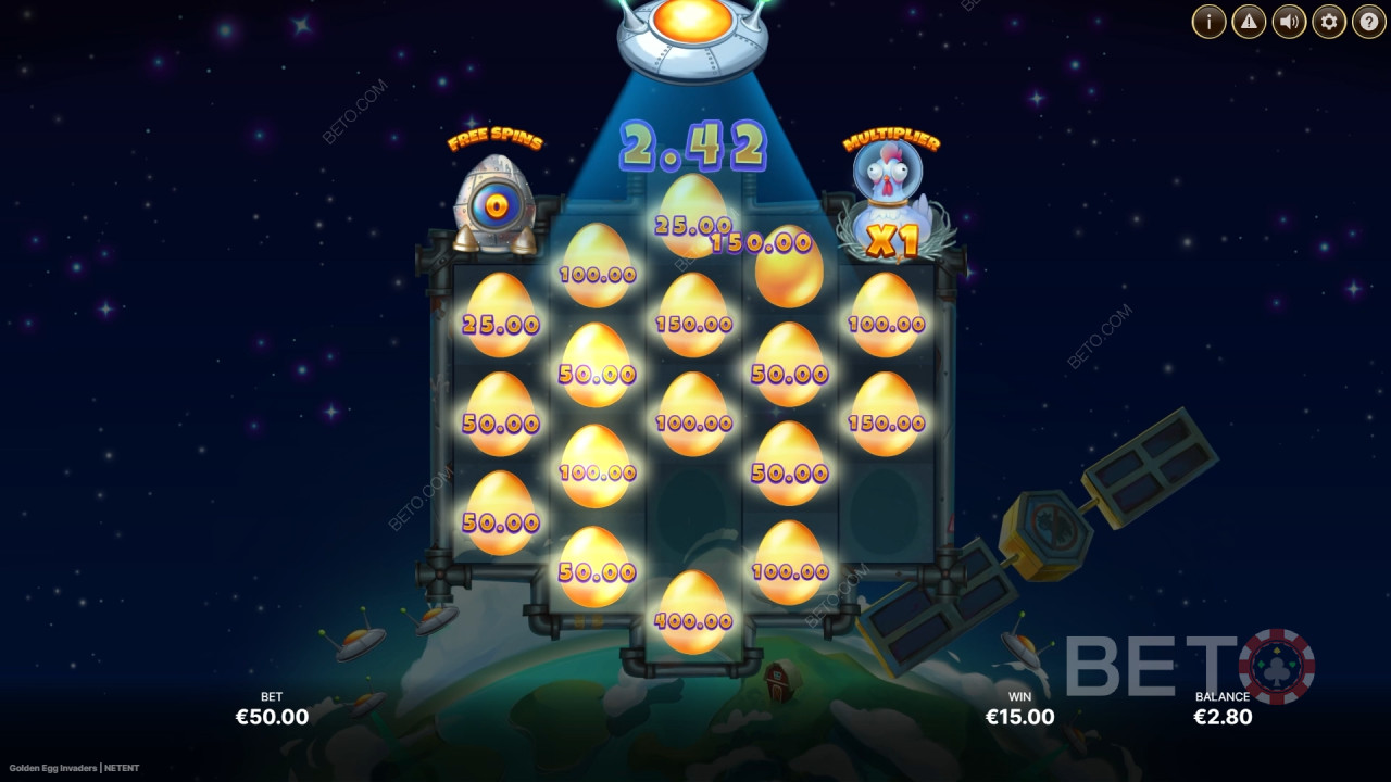 BETO Slots 對《黃金蛋入侵者》的評測