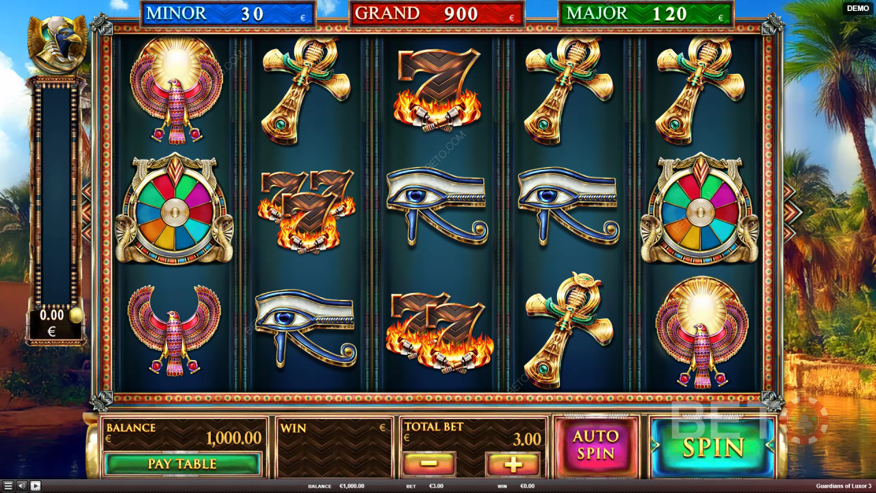 如何玩Red Rake Gaming 的《盧克索守護者3》