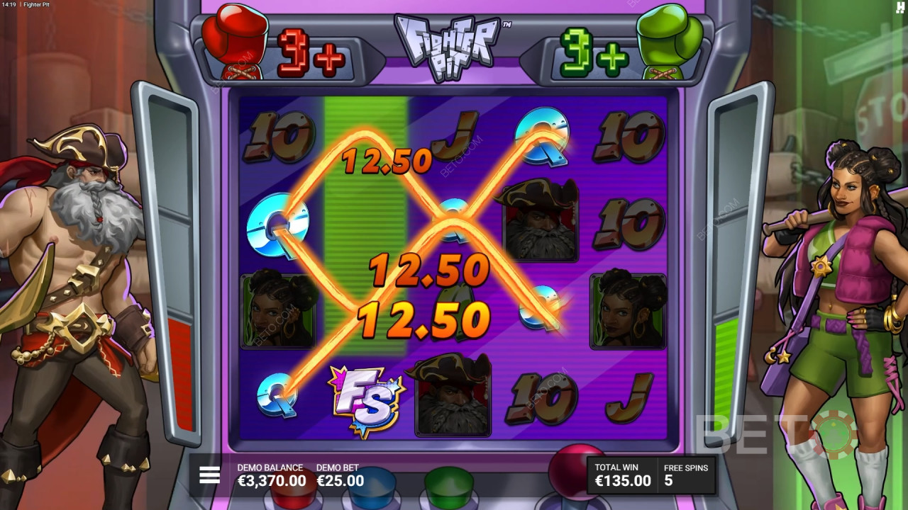 如何玩Hacksaw Gaming的《格鬥坑》