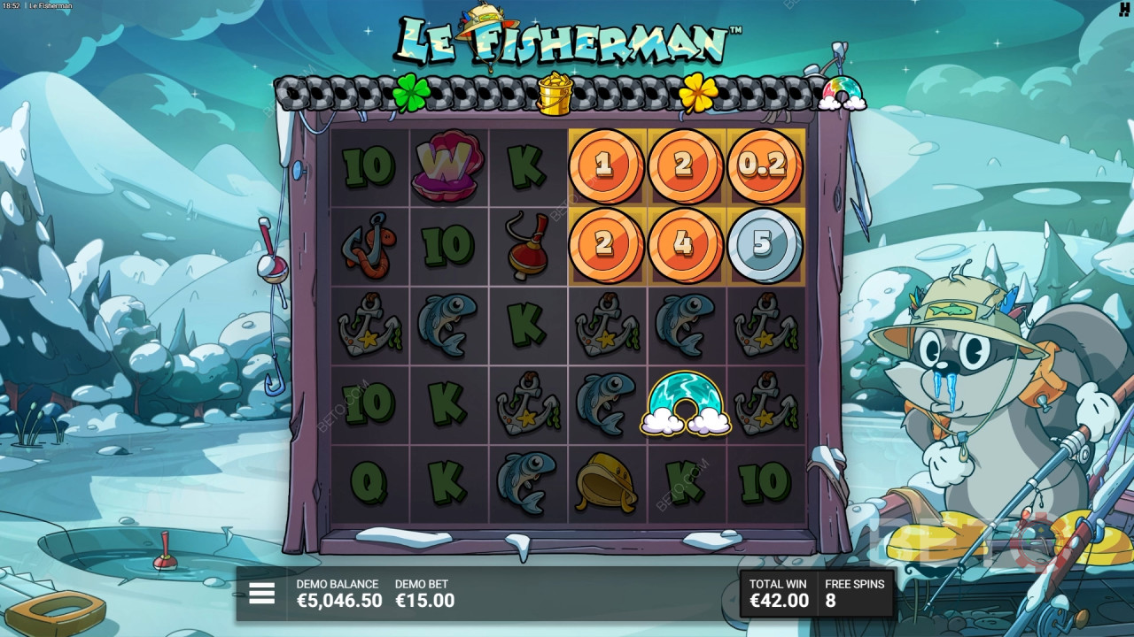 如何玩Hacksaw Gaming的《Le Fisherman》