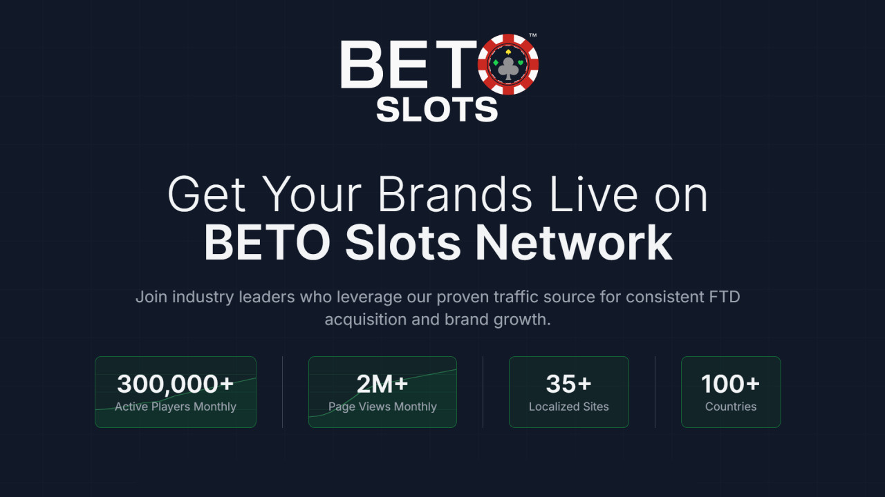 與 BETO Slots 合作 | 聯盟行銷與營運商合作