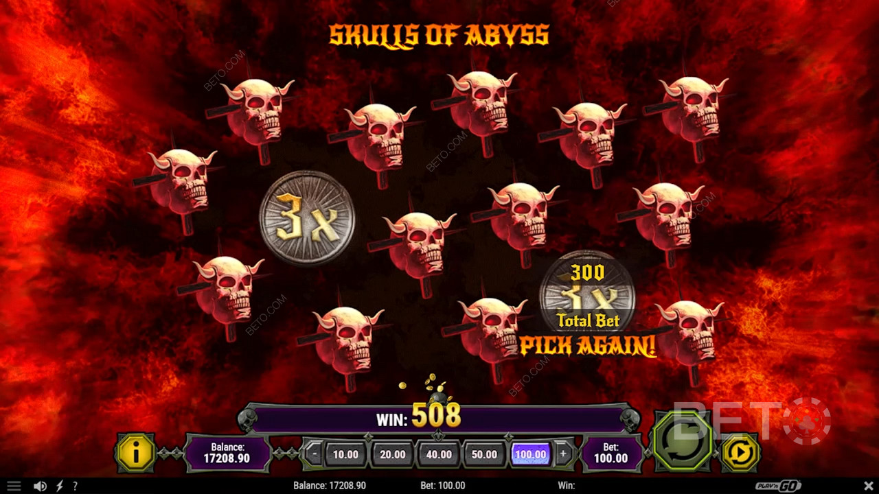 在 Skulls of Abyss 模式中挑選頭骨來贏取真錢獎勵和高達 x20 的乘數
