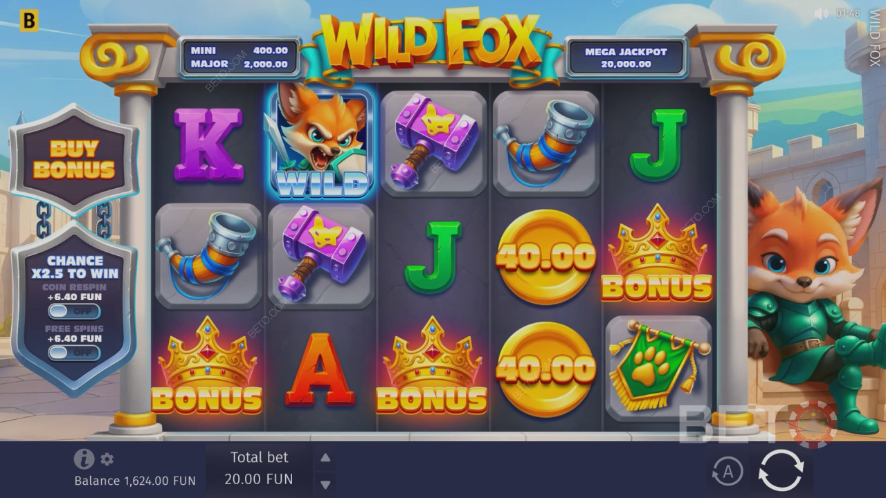 BETO Slots 的 Wild Fox 評測