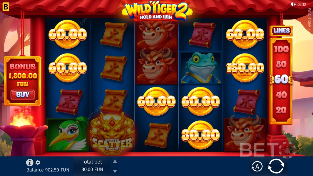 BETO Slots 對 Wild Tiger 2 的評測