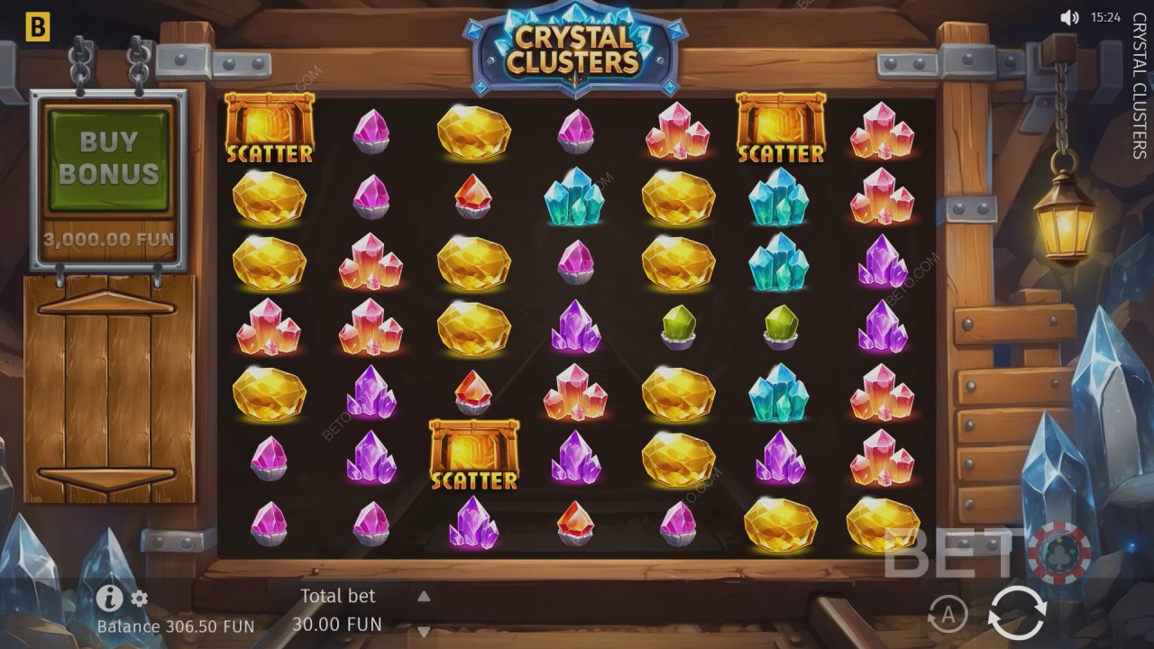BETO Slots 的 Crystal Clusters 評測