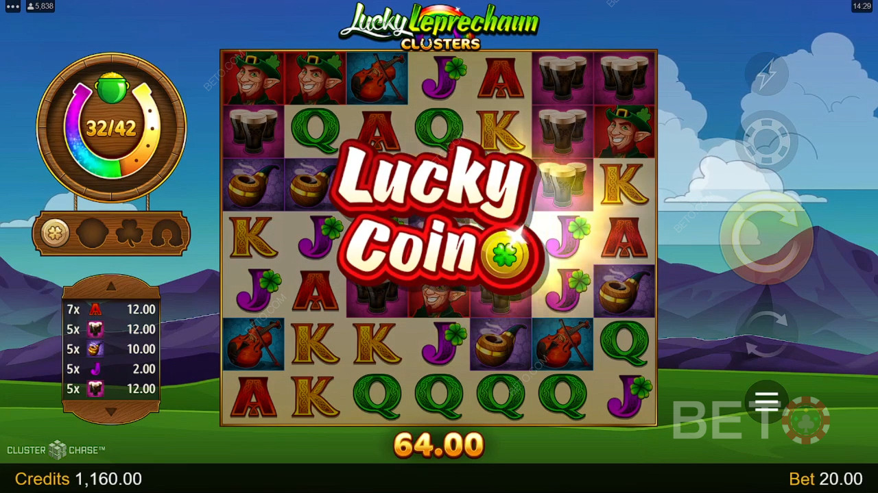 在 Lucky Leprechaun Clusters 視訊老虎機中贏取 4,600 倍的賭注！