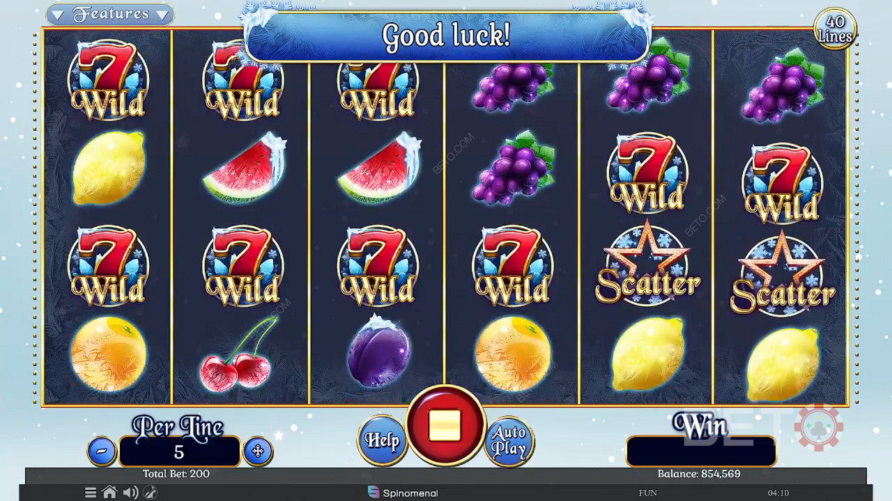 Fruits On Ice Collection 40 Lines 免費遊戲