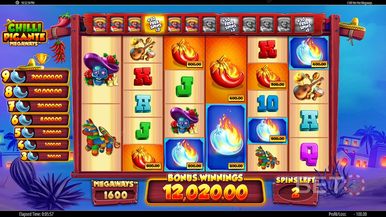 Chilli Picante Megaways 免費遊戲