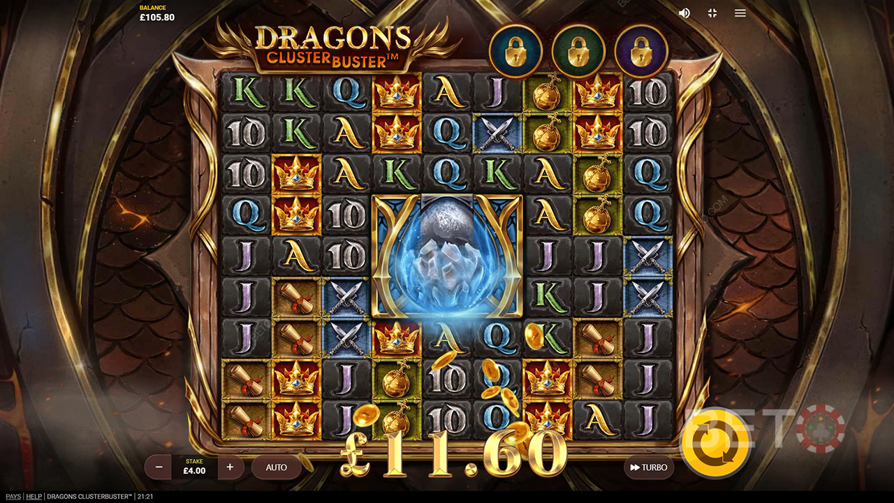 Red Tiger的《Dragons Clusterbuster》中的額外功能說明