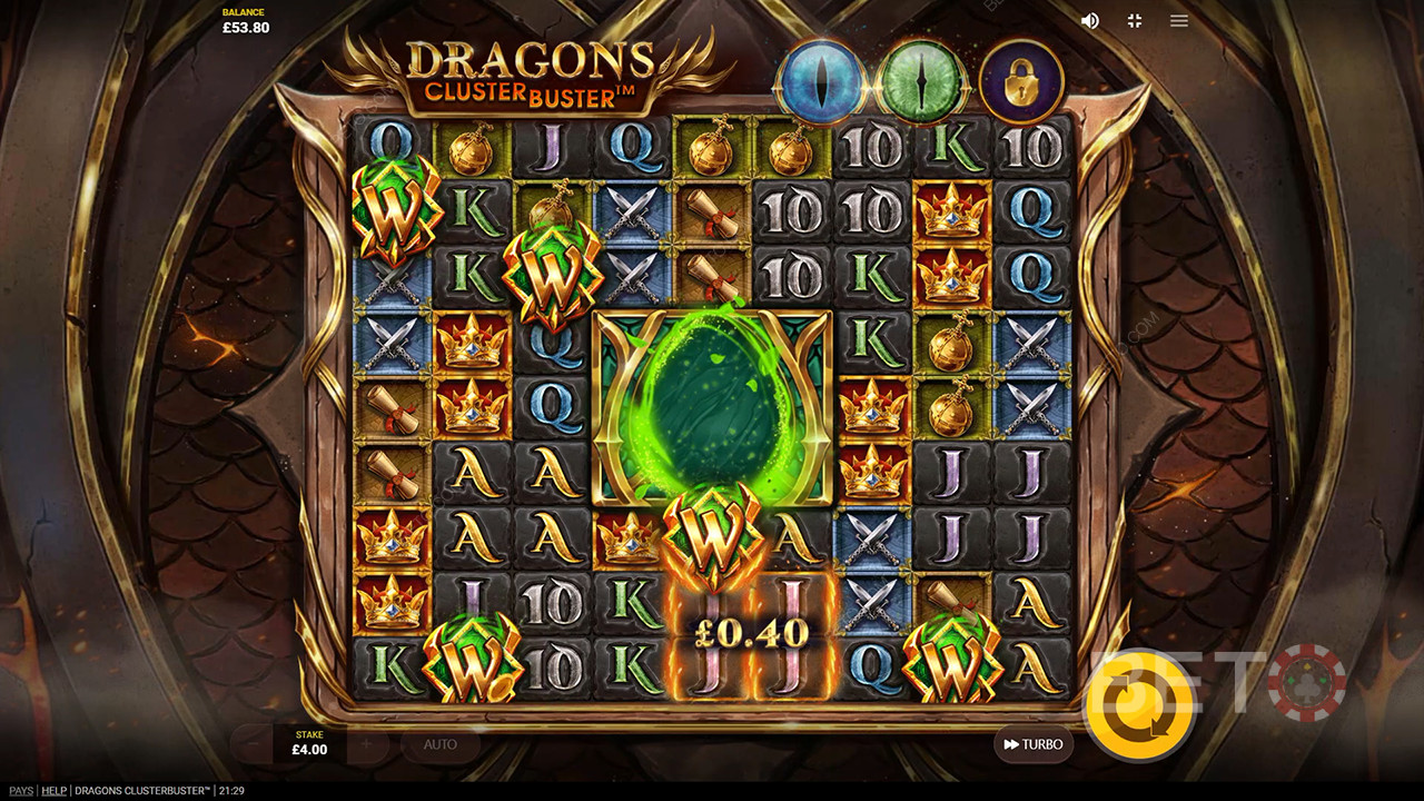 BETO 老虎機的 Dragons Clusterbuster 評論