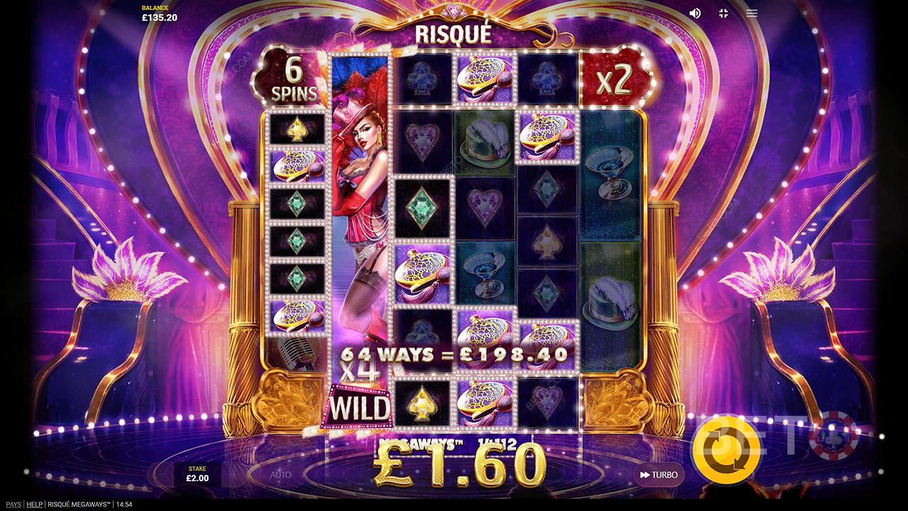 Risqué Megaways 免費遊戲