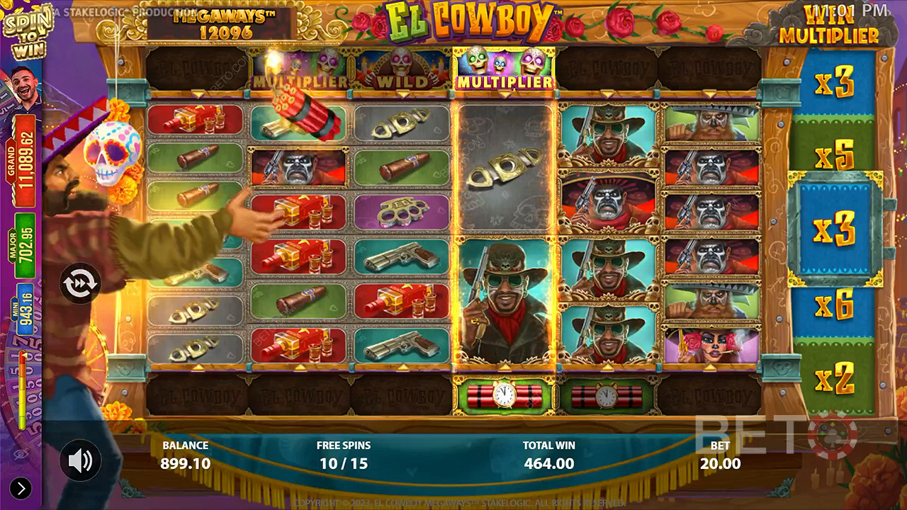 El Cowboy Megaways 免費遊戲