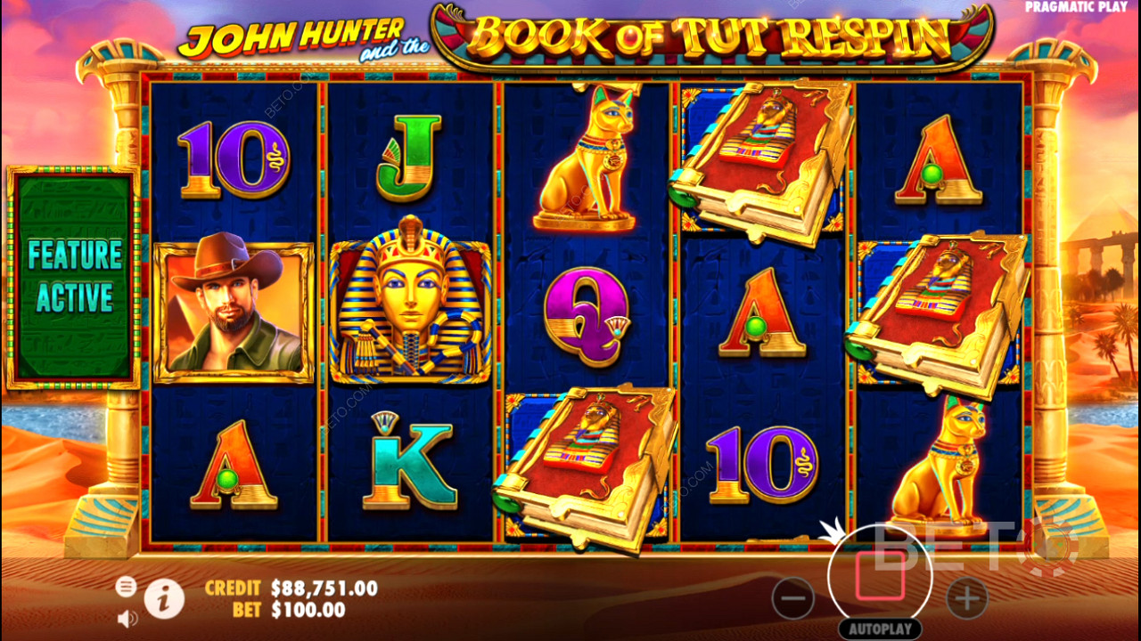 John Hunter and the Book of Tut Respin 免費遊戲