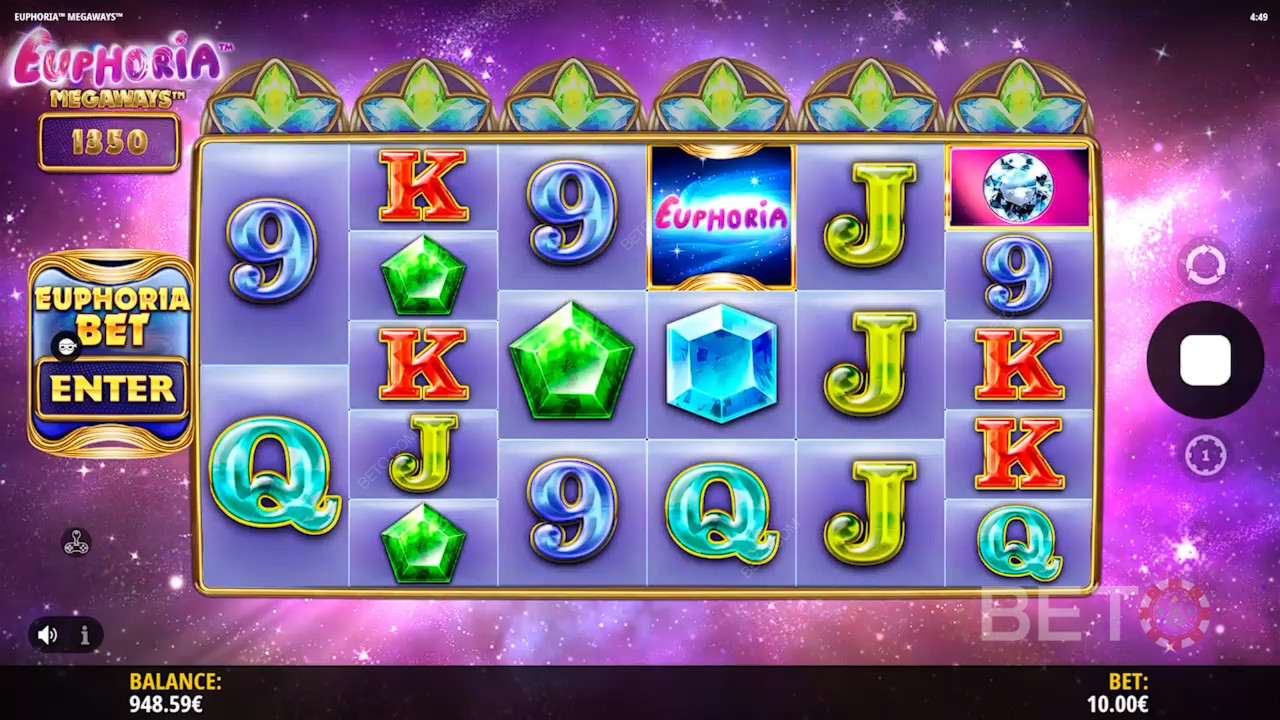 BETO 老虎機的 Euphoria Megaways 評論