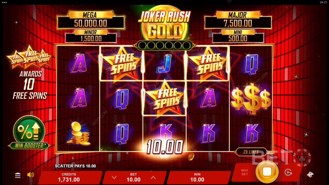 BETO 老虎機的 Joker Rush Gold 評論