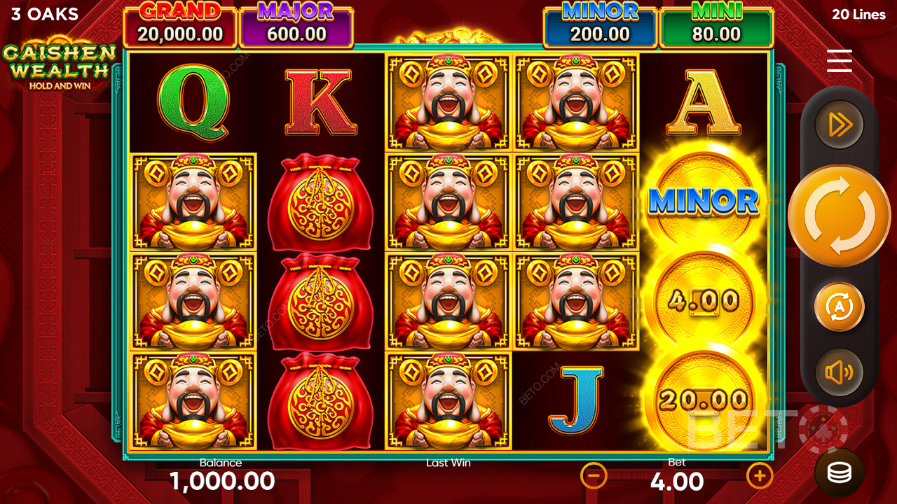 Caishen Wealth Hold and Win 免費遊戲